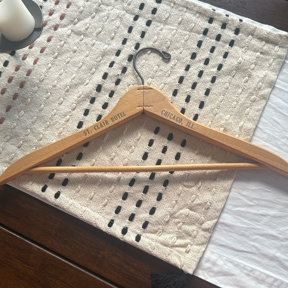 St. Clair Hotel Wooden Hanger